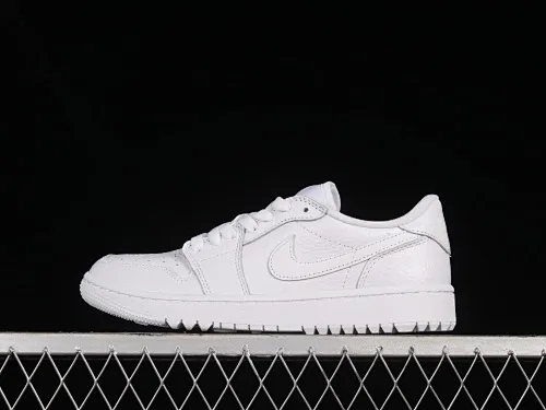 All categories Air Jordan Jordan series basketball shoes Air Jordan 1 Low G version pure original Air Jordan 1 Low Golf "Triple White" AJ1 Joe 1 new golf version all white color DD9315-101